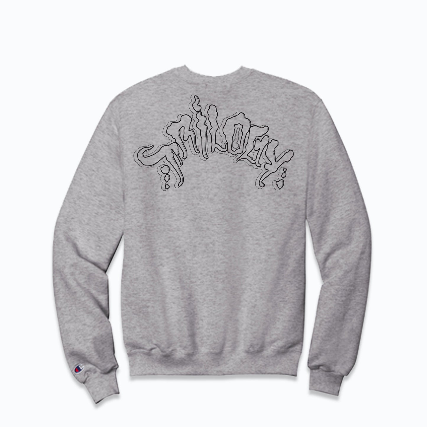 TRILOGY "ANTI CANDY FLAVOR CLUB" GREY/BLACK CREWNECK